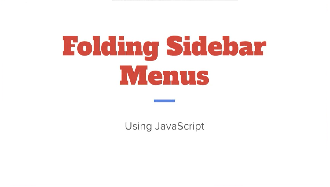 Folding Sidebar Menus Using JavaScript.