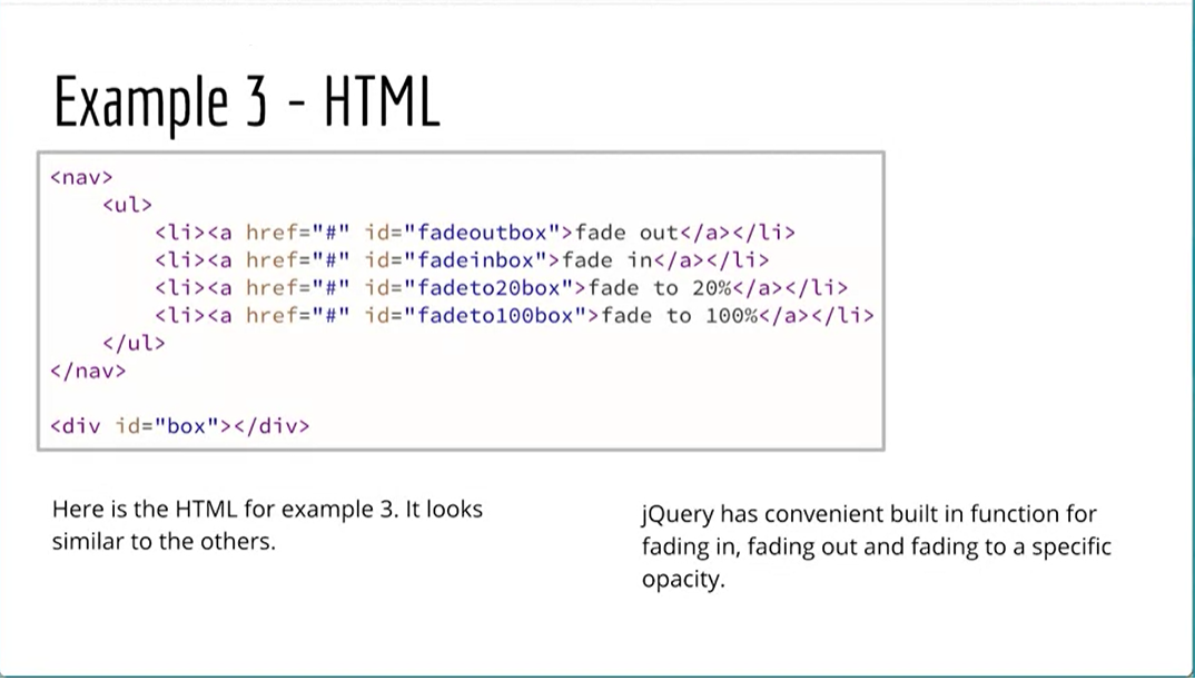 Example, Example 3 - HTML.