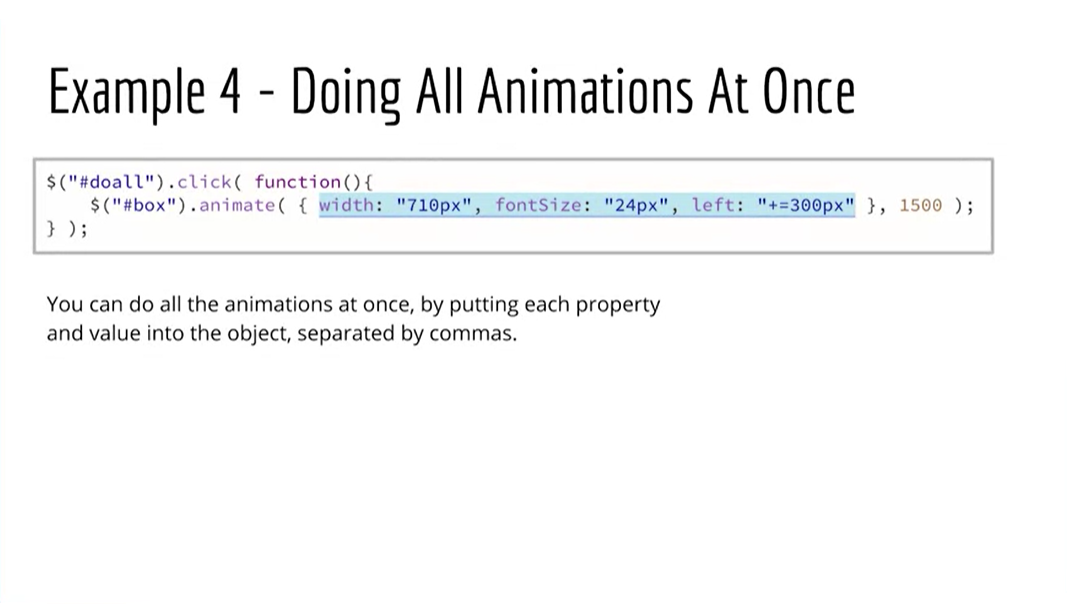 Example 4 - Doing All Animations At Once.