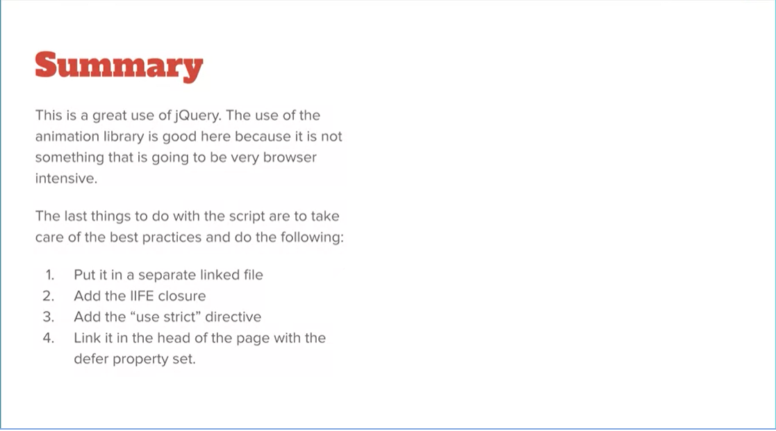 Summary jQuery Tabs.